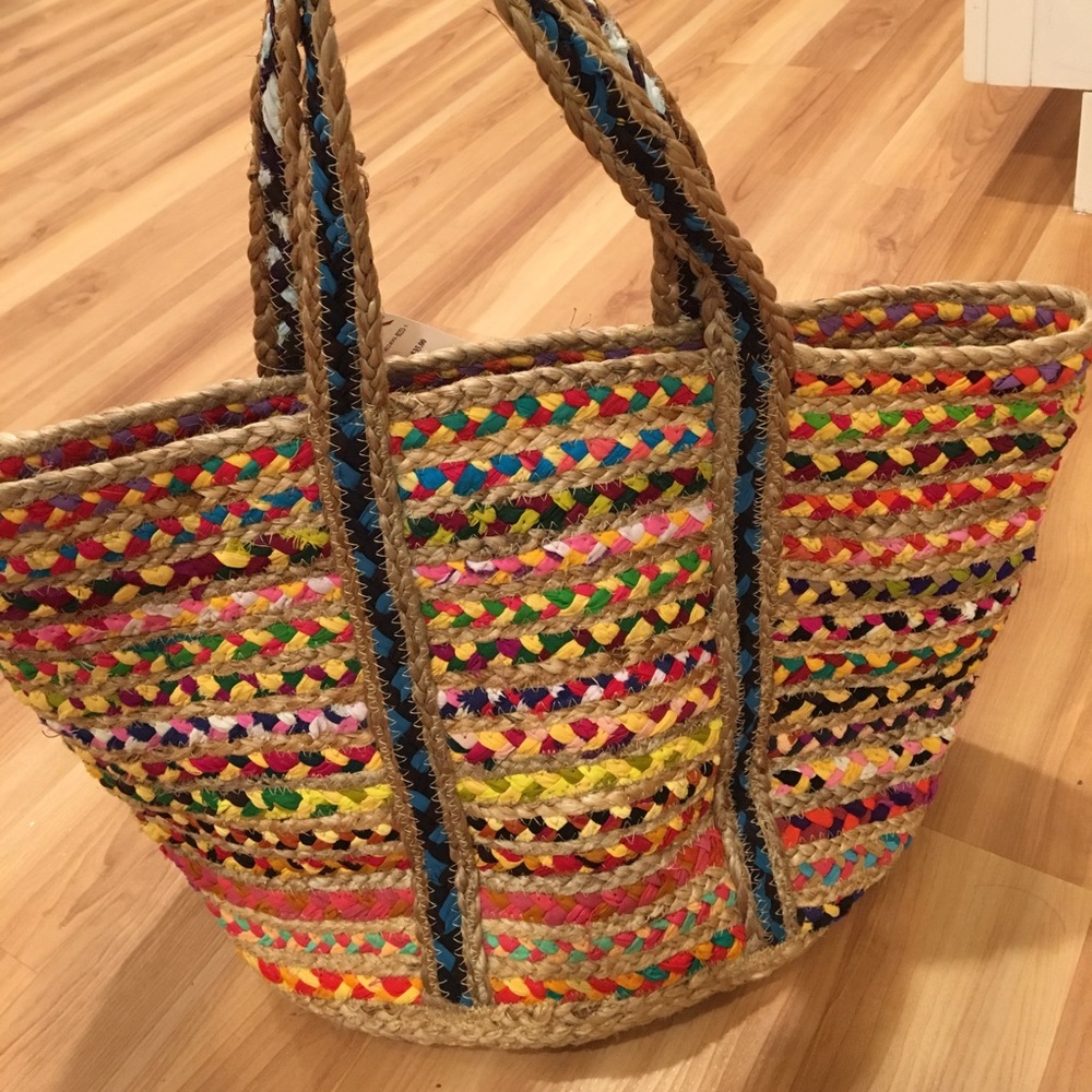 Anthro Fiesta Woven Tote Bag SOLD OUT EVERYWHERE